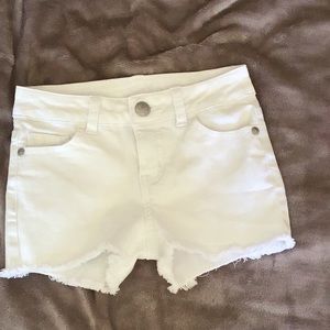 Justice Denim White Shorts 10 Slim